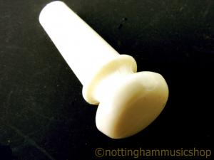 ACOUSTIC GUITAR CREAM PLASTIC END PIN STRAP BUTTON